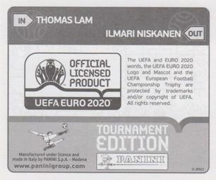 2021 Panini UEFA Euro 2020 Tournament Edition - Panini UEFA Euro 2020 Tournament Edition Updates #190x Thomas Lam Back