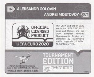 2021 Panini UEFA Euro 2020 Tournament Edition - Panini UEFA Euro 2020 Tournament Edition Updates #226x Aleksandr Golovin Back