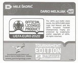 2021 Panini UEFA Euro 2020 Tournament Edition - Panini UEFA Euro 2020 Tournament Edition Updates #353x Mile Skoric Back