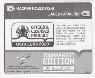 2021 Panini UEFA Euro 2020 Tournament Edition - Panini UEFA Euro 2020 Tournament Edition Updates #469x Kacper Kozlowski Back