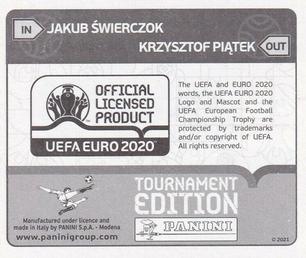 2021 Panini UEFA Euro 2020 Tournament Edition - Panini UEFA Euro 2020 Tournament Edition Updates #479x Jakub Swierczok Back