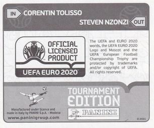 2021 Panini UEFA Euro 2020 Tournament Edition - Panini UEFA Euro 2020 Tournament Edition Updates #583x Corentin Tolisso Back