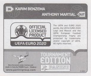 2021 Panini UEFA Euro 2020 Tournament Edition - Panini UEFA Euro 2020 Tournament Edition Updates #590x Karim Benzema Back