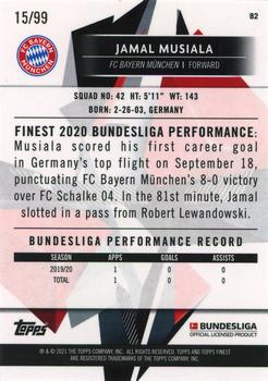 2020-21 Finest Bundesliga - Green #82 Jamal Musiala Back