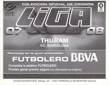 2007-08 Panini Liga Este Stickers #NNO Thuram Back