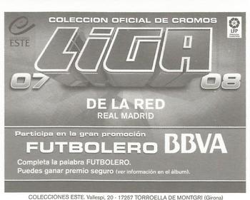 2007-08 Panini Liga Este Stickers #NNO De la Red Back