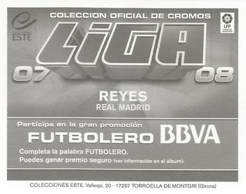 2007-08 Panini Liga Este Stickers #NNO Reyes Back