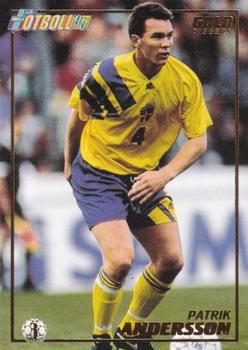 1995 Panini Swedish Fotboll - Golddiggers #3 Patrik Andersson Front