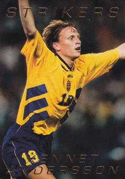 1995 Panini Swedish Fotboll - Strikers #S1 Kennet Andersson Front