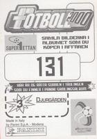 2000 Panini Swedish Allsvenskan #131 Club Emblem Back
