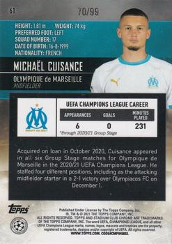 2020-21 Stadium Club Chrome UEFA Champions League - Green #61 Michaël Cuisance Back