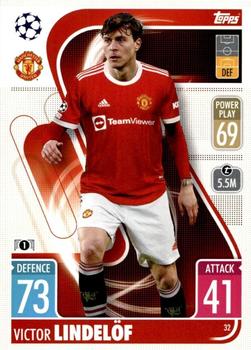 2021-22 Topps Match Attax Champions & Europa League #32 Victor Lindelof Front