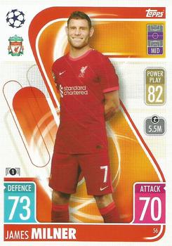 2021-22 Topps Match Attax Champions & Europa League #56 James Milner Front