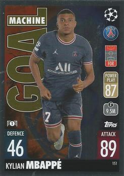 2021-22 Topps Match Attax Champions & Europa League #151 Kylian Mbappe Front