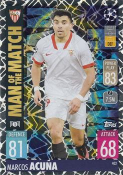 2021-22 Topps Match Attax Champions & Europa League #402 Marcos Acuna Front
