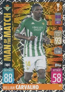 2021-22 Topps Match Attax Champions & Europa League #404 William Carvalho Front