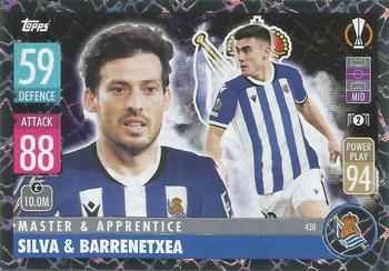 2021-22 Topps Match Attax Champions & Europa League #430 David Silva / Ander Barrenetxea Front