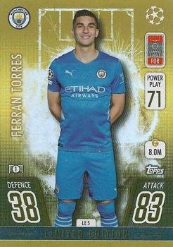 2021-22 Topps Match Attax Champions & Europa League - Gold Limited Edition #LE5 Ferran Torres Front