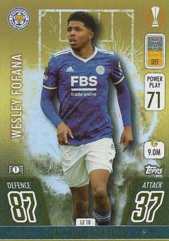 2021-22 Topps Match Attax Champions & Europa League - Gold Limited Edition #LE10 Wesley Fofana Front