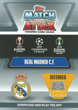 2021-22 Topps Match Attax Champions & Europa League - Gold Limited Edition #LE25 Raphael Varane Back