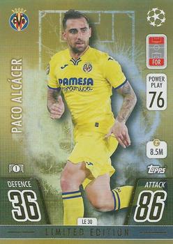2021-22 Topps Match Attax Champions & Europa League - Gold Limited Edition #LE30 Paco Alcacer Front