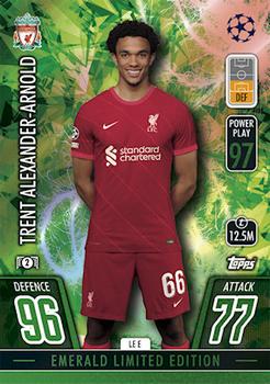 2021-22 Topps Match Attax Champions & Europa League - Gemstone Limited Edition #LE E Trent Alexander-Arnold Front