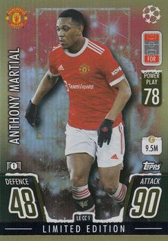 2021-22 Topps Match Attax Champions & Europa League - Festive Cards Limited Edition #LE CC 1 Anthony Martial Front