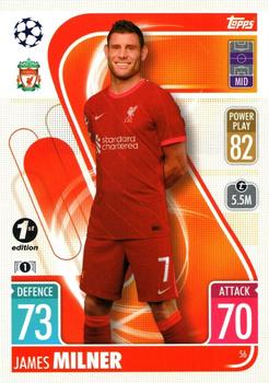 2021-22 Topps Match Attax Champions & Europa League - 1st Edition #56 James Milner Front