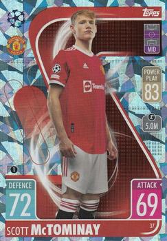 2021-22 Topps Match Attax Champions & Europa League - Crystal #37 Scott McTominay Front