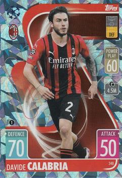 2021-22 Topps Match Attax Champions & Europa League - Crystal #348 Davide Calabria Front