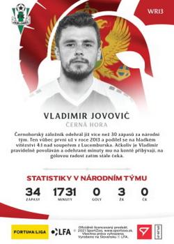 2020-21 SportZoo Fortuna:Liga 2. Serie - National Team Warriors #WR13 Vladimir Jovovic Back