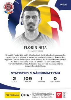 2020-21 SportZoo Fortuna:Liga 2. Serie - National Team Warriors #WR16 Florin Nita Back
