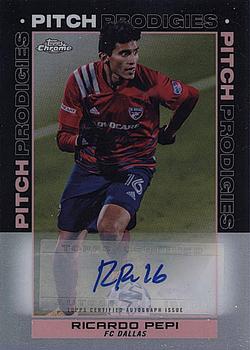 2021 Topps Chrome MLS - Autograph Refractor #193 Ricardo Pepi Front