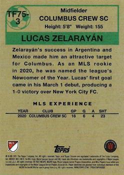 2021 Topps Chrome MLS - 1975-76 Topps Footballers #TF75-3 Lucas Zelarayán Back