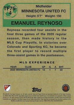 2021 Topps Chrome MLS - 1975-76 Topps Footballers #TF75-4 Emanuel Reynoso Back