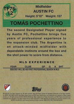 2021 Topps Chrome MLS - 1975-76 Topps Footballers #TF75-12 Tomas Pochettino Back