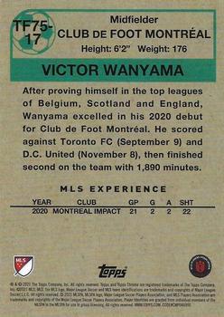 2021 Topps Chrome MLS - 1975-76 Topps Footballers #TF75-17 Victor Wanyama Back