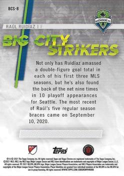 2021 Topps Chrome MLS - Big City Strikers #BCS-8 Raúl Ruidíaz Back