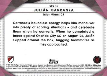 2021 Topps Chrome MLS - Celebration FC #CFC-16 Julian Carranza Back