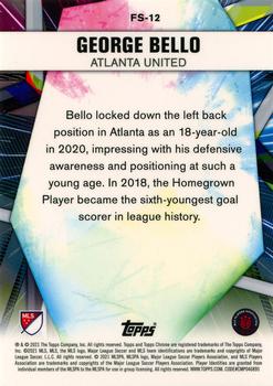 2021 Topps Chrome MLS - Future Stars #FS-12 George Bello Back