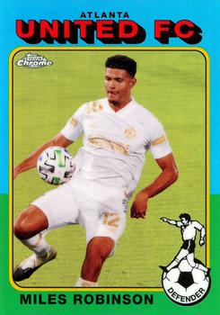 2021 Topps Chrome MLS - 1975-76 Topps Footballers Gold Refractor #TF75-7 Miles Robinson Front