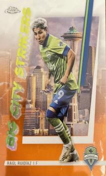 2021 Topps Chrome MLS - Big City Strikers Orange Refractor #BCS-8 Raúl Ruidíaz Front