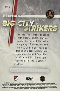 2021 Topps Chrome MLS - Big City Strikers SuperFractor #BCS-2 Josef Martínez Back