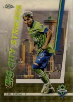 2021 Topps Chrome MLS - Big City Strikers SuperFractor #BCS-8 Raúl Ruidíaz Front