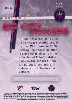 2021 Topps Chrome MLS - Big City Strikers SuperFractor #BCS-12 Robert Beric Back