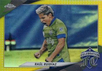 2021 Topps Chrome MLS - Celebration FC Gold Refractor #CFC-6 Raul Ruidiaz Front