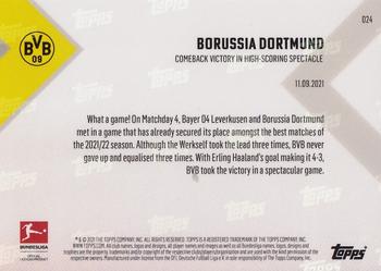 2021-22 Topps Now Bundesliga English #024 Borussia Dortmund Back