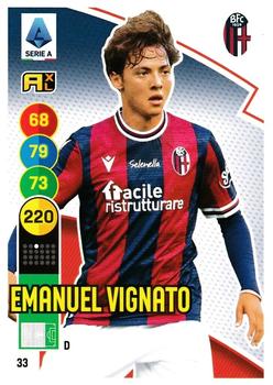2021-22 Panini Adrenalyn XL Calciatori #33 Emanuel Vignato Front