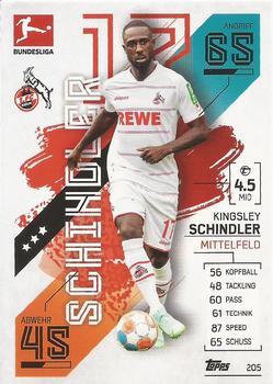 2021-22 Topps Match Attax Bundesliga #205 Kingsley Schindler Front
