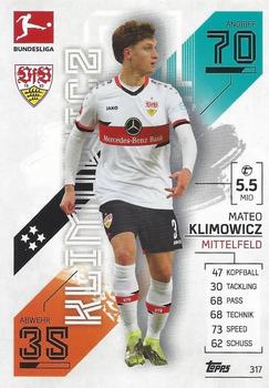 2021-22 Topps Match Attax Bundesliga #317 Mateo Klimowicz Front